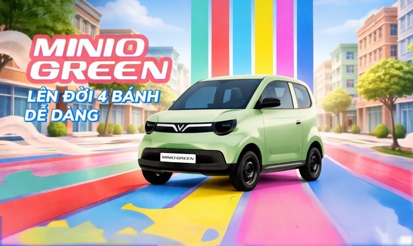 Từ 2 bánh lên 4 bánh giờ đây dễ dàng hơn với Minio Green. Kiểu dáng nhỏ gọn giúp di chuyển linh hoạt trong đô thị, kết hợp chi phí sử dụng hợp lý, phù hợp cho nhiều nhu cầu hằng ngày.